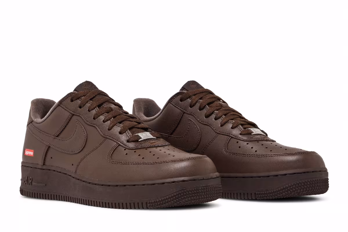 Supreme x Nike Air Force 1 Low Box Logo - Baroque Brown, view 9