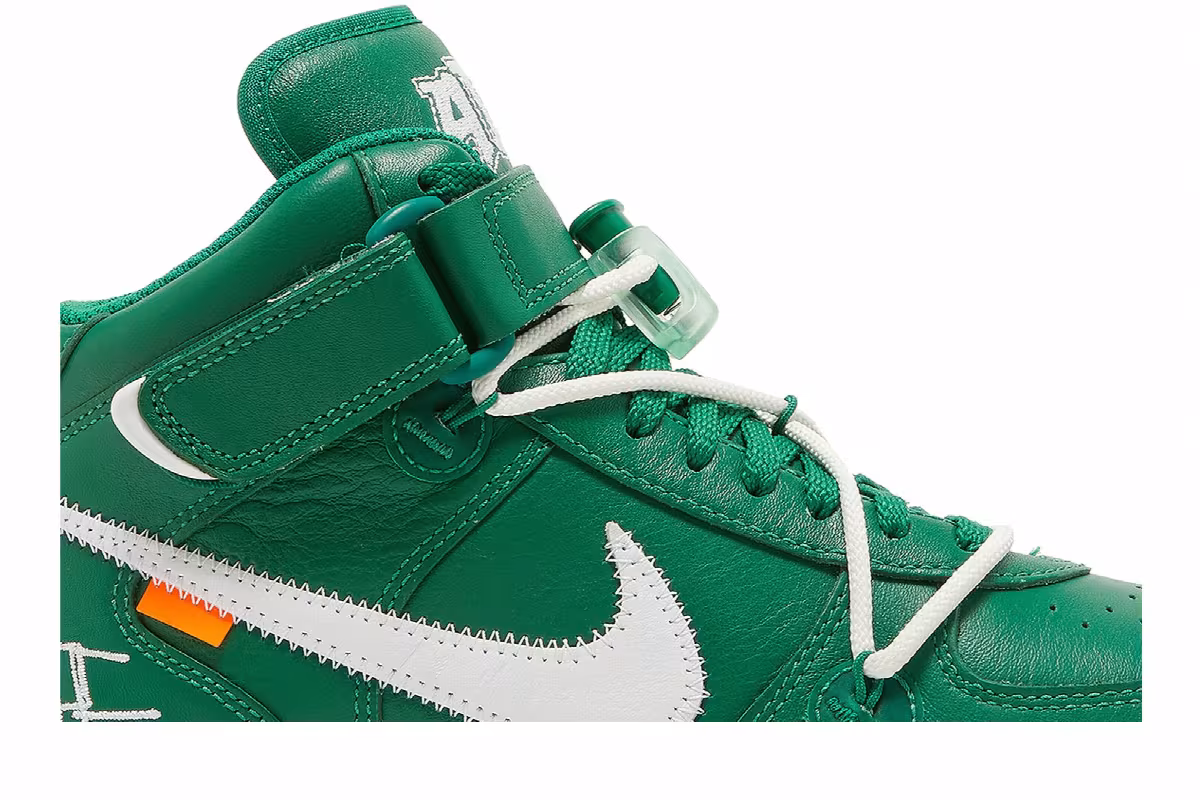 Off-White x Nike Air Force 1 Mid SP Leather Pine Green, view 3