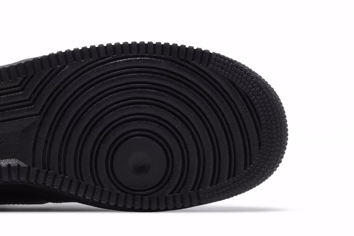 Nike Men's Air Force 1 Black White, view 6