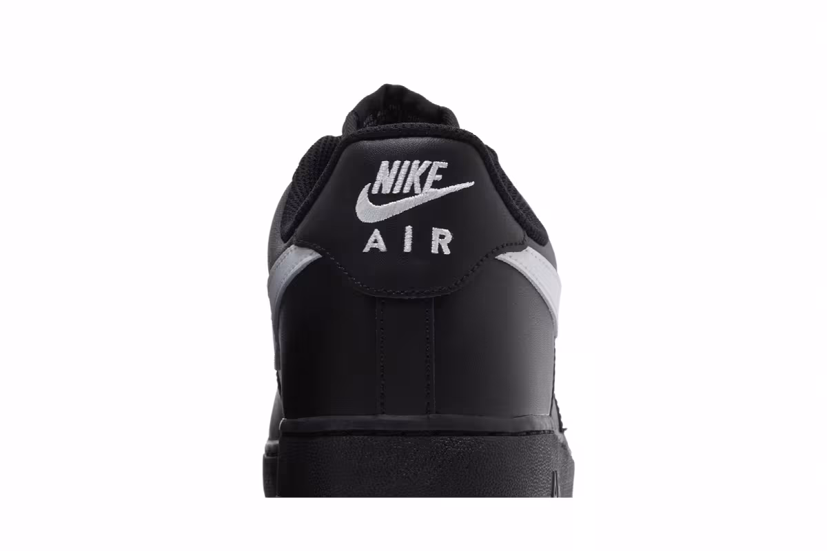 Nike Men's Air Force 1 Black White, view 8