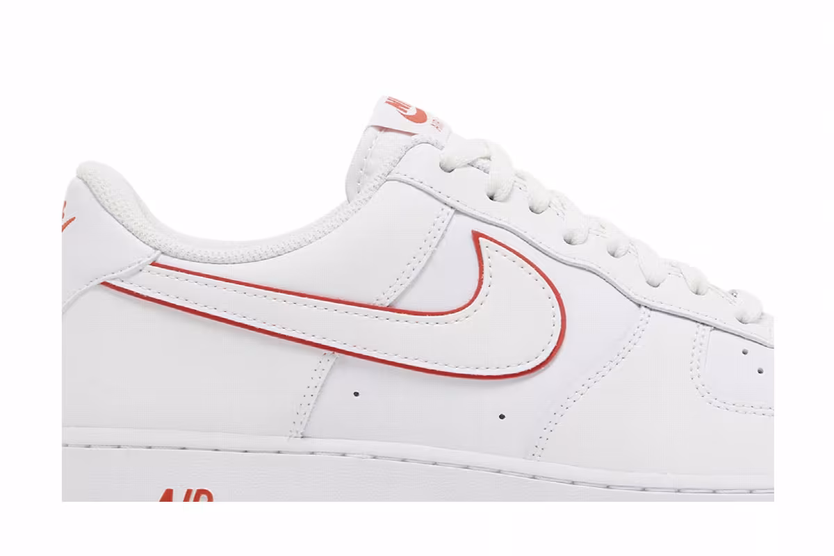 Nike Air Force 1 White Picante Red, view 3