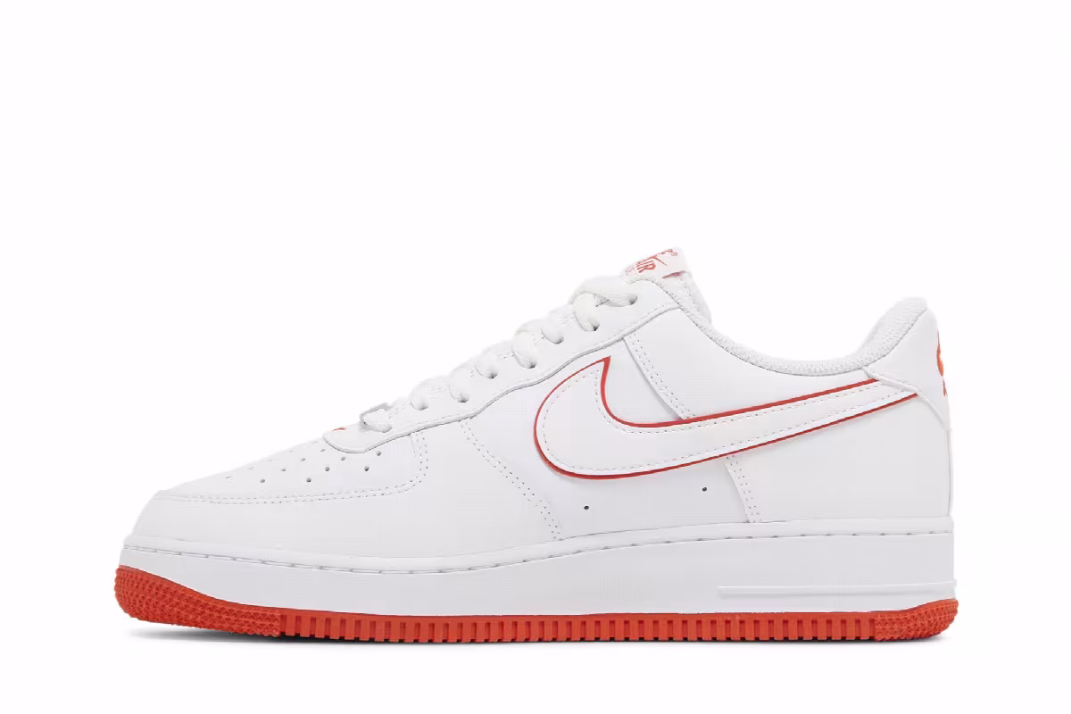 Nike Air Force 1 White Picante Red, view 4