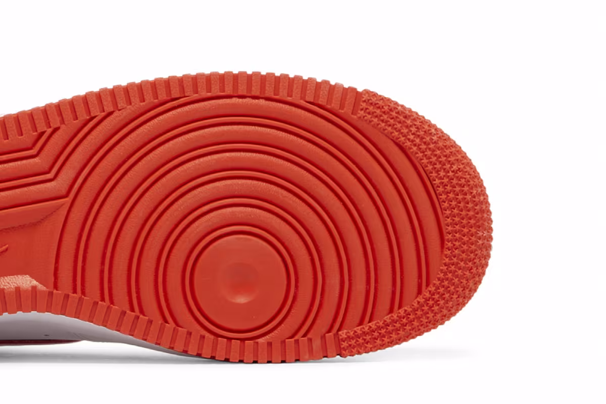 Nike Air Force 1 White Picante Red, view 6