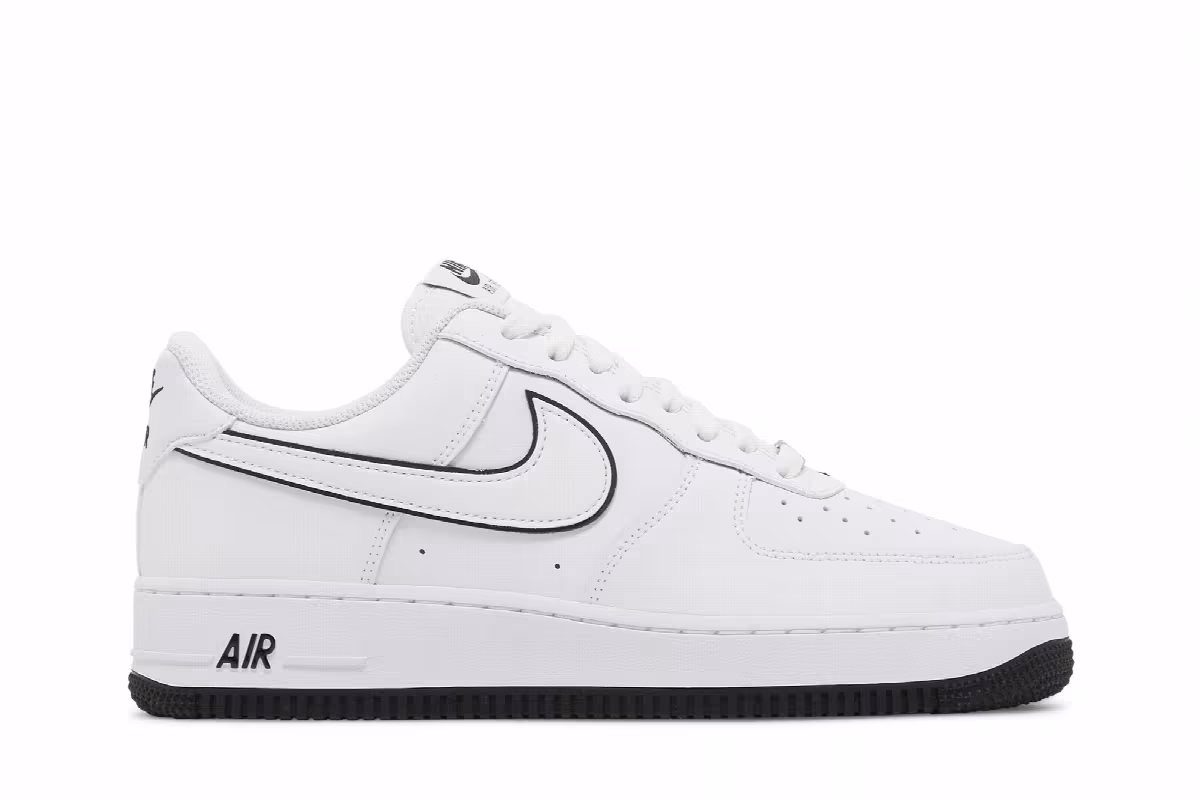 Nike Air Force 1 White Black, view 2