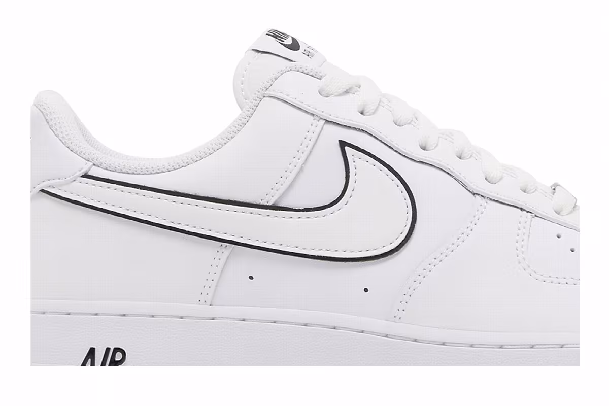 Nike Air Force 1 White Black, view 3
