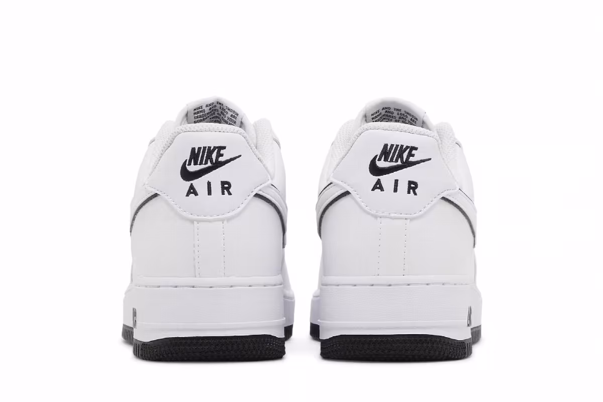 Nike Air Force 1 White Black, view 7