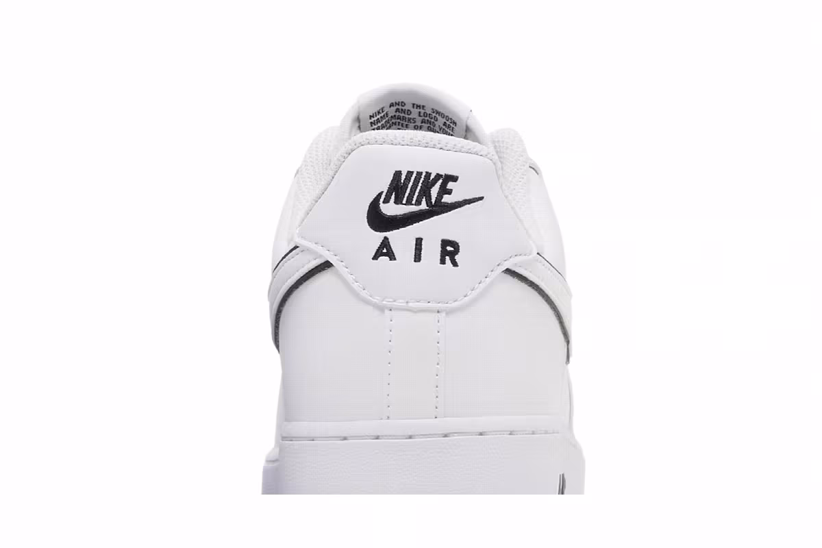 Nike Air Force 1 White Black, view 8