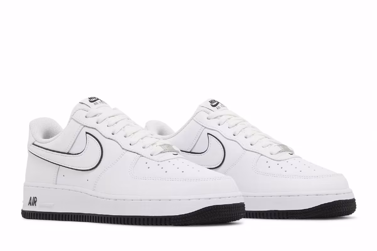 Nike Air Force 1 White Black, view 9