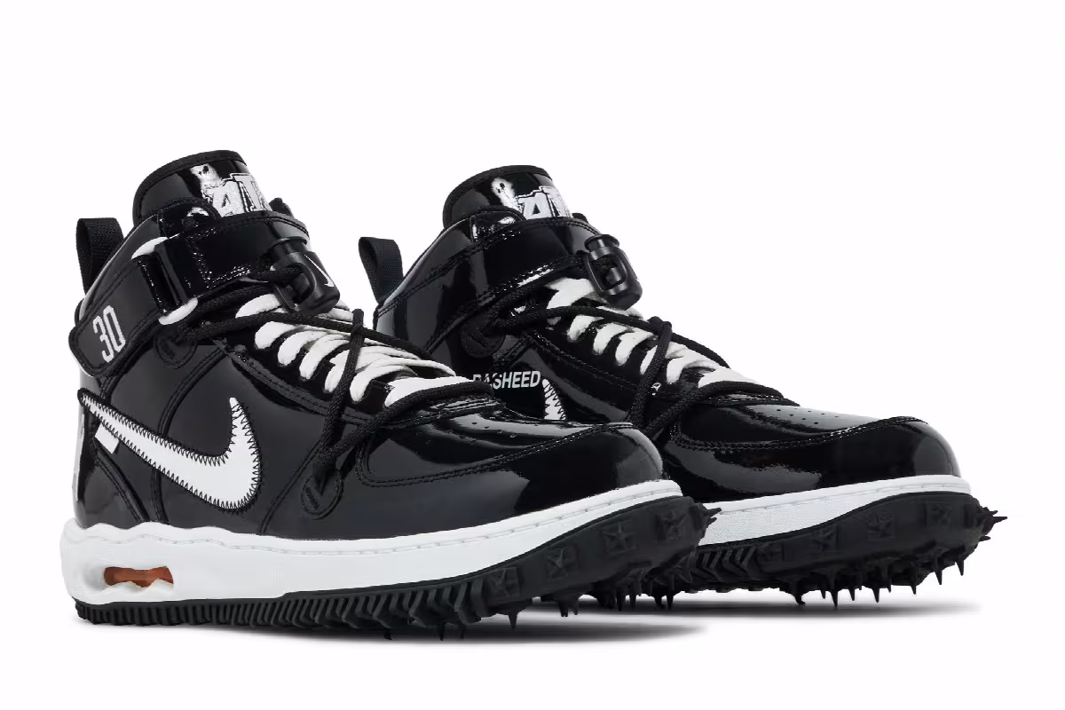 Off-White x Nike Air Force 1 Mid SP Leather Sheed, view 9