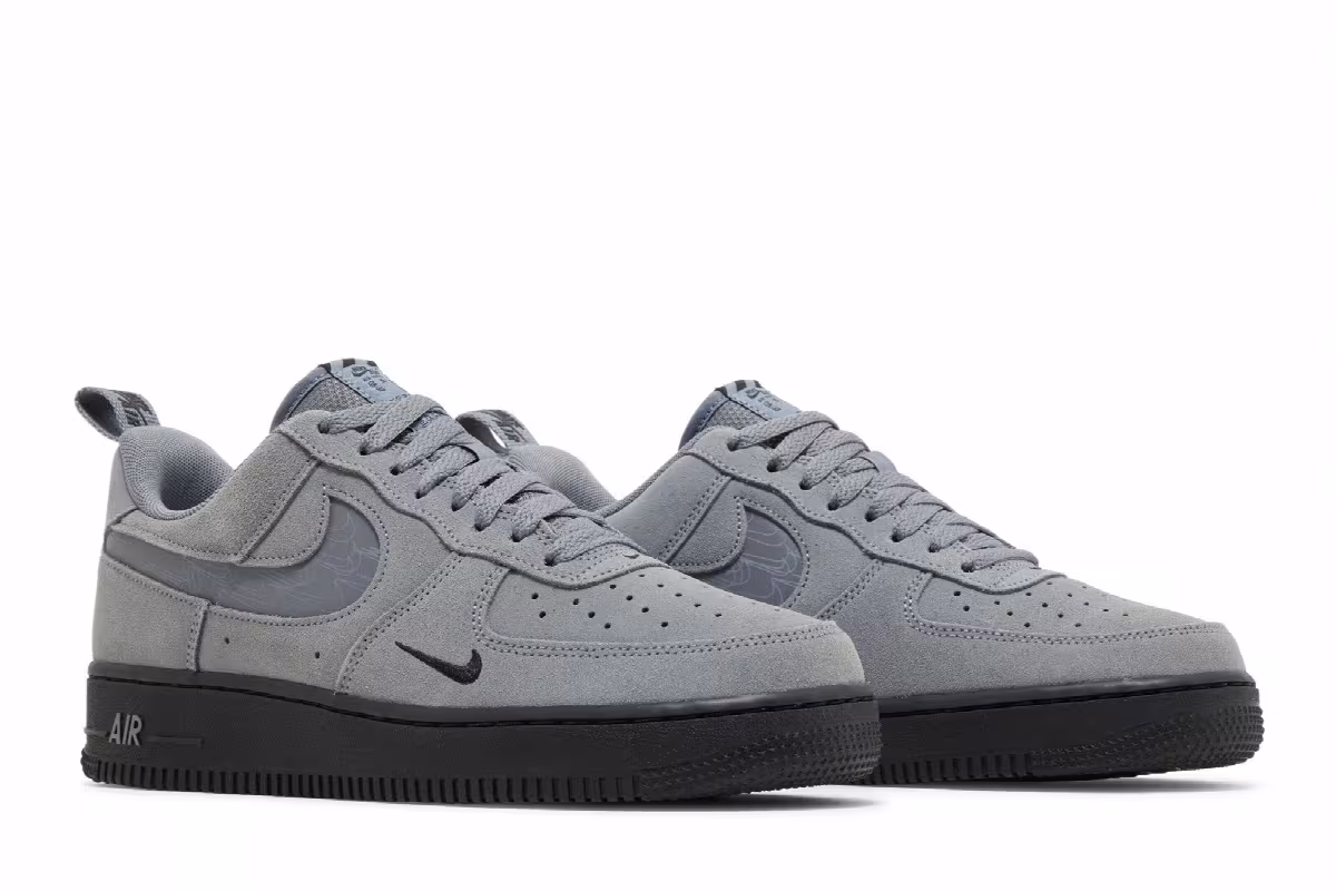 Nike Air Force 1 Reflective Swoosh - Cool Grey, view 9