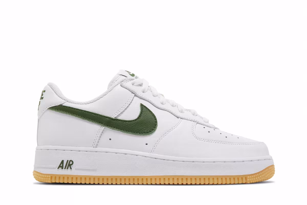 Nike Men's Air Force 1 Low Color of the Month - White Forest Green, view 2