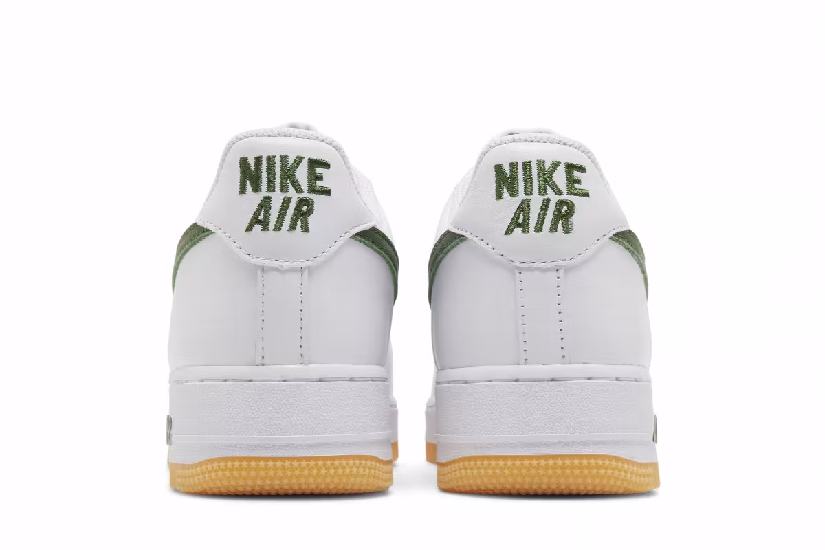 Nike Men's Air Force 1 Low Color of the Month - White Forest Green, view 7