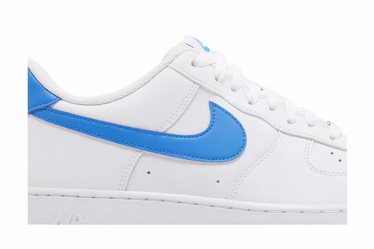 Nike Air Force 1 White Photo Blue, view 3