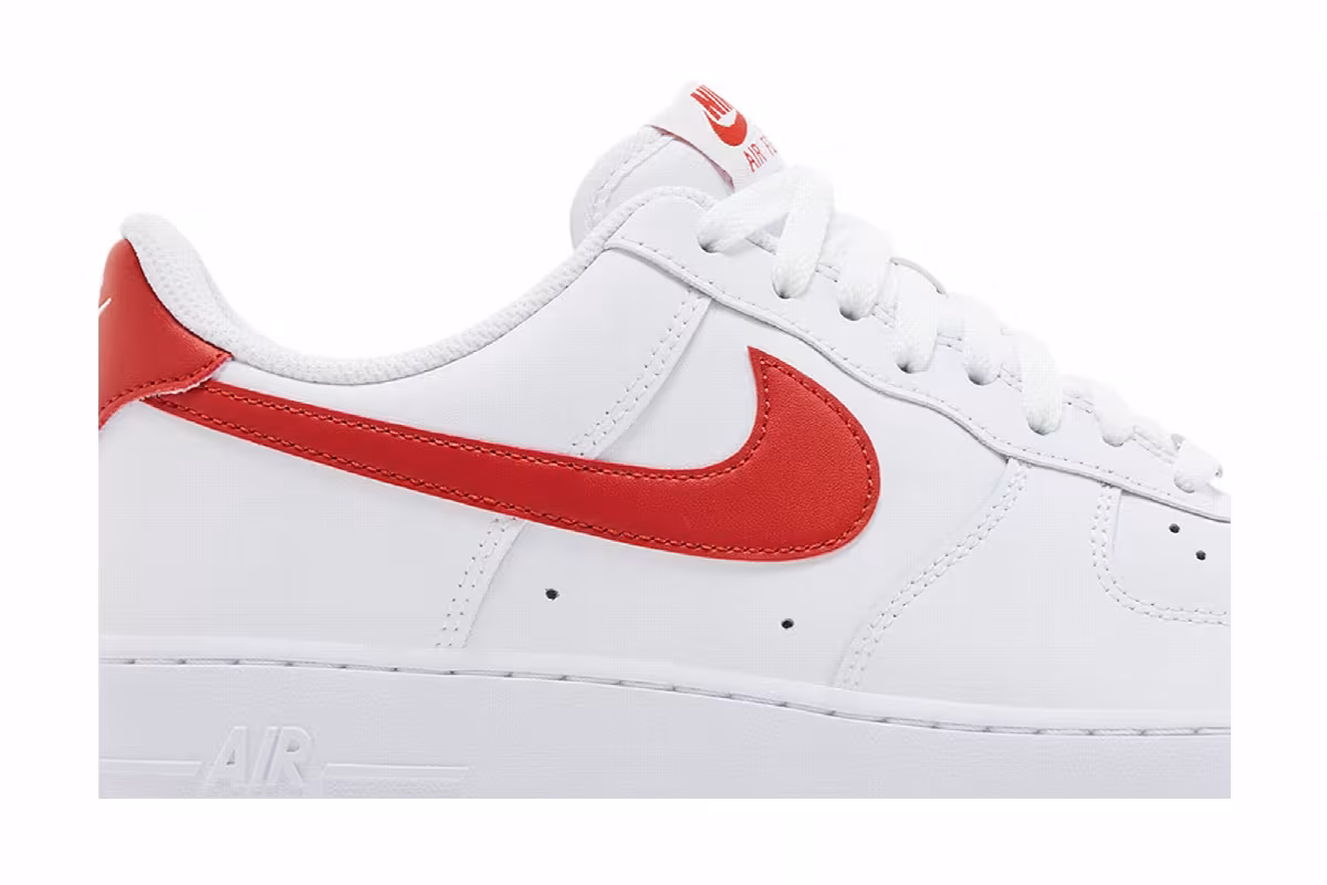 Nike Air Force 1 White Dragon Red, view 3