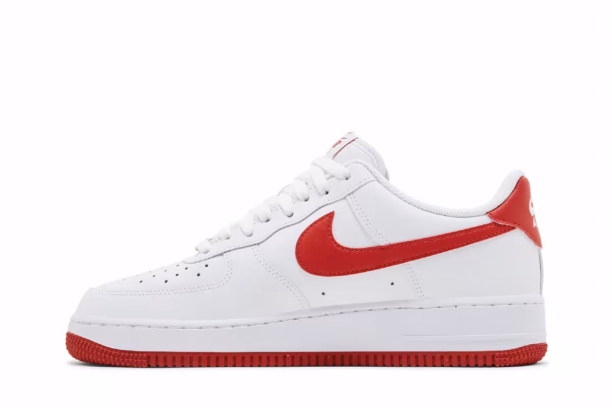 Nike Air Force 1 White Dragon Red, view 4