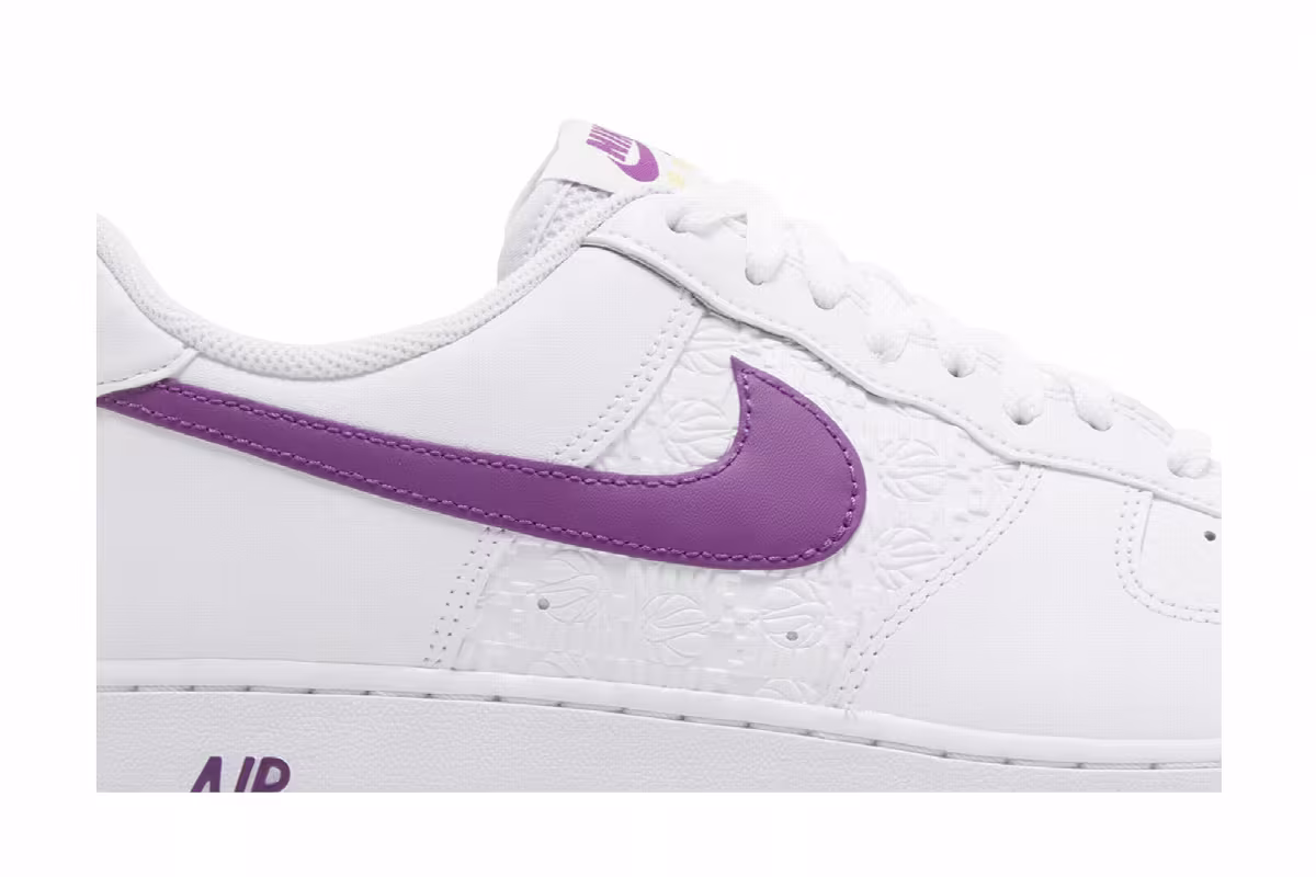 Nike Air Force 1 Embossed Hoops - Lakers, view 3