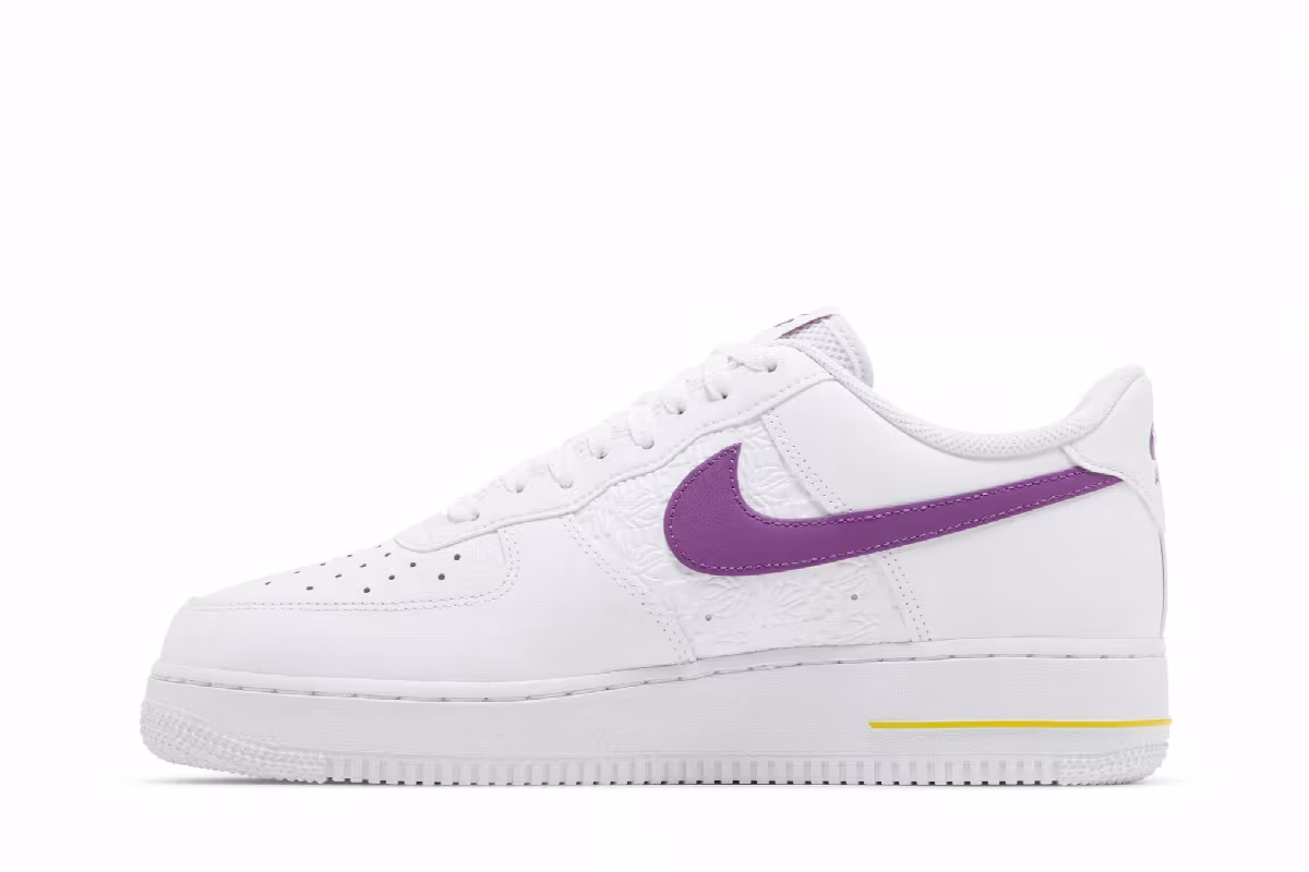 Nike Air Force 1 Embossed Hoops - Lakers, view 4