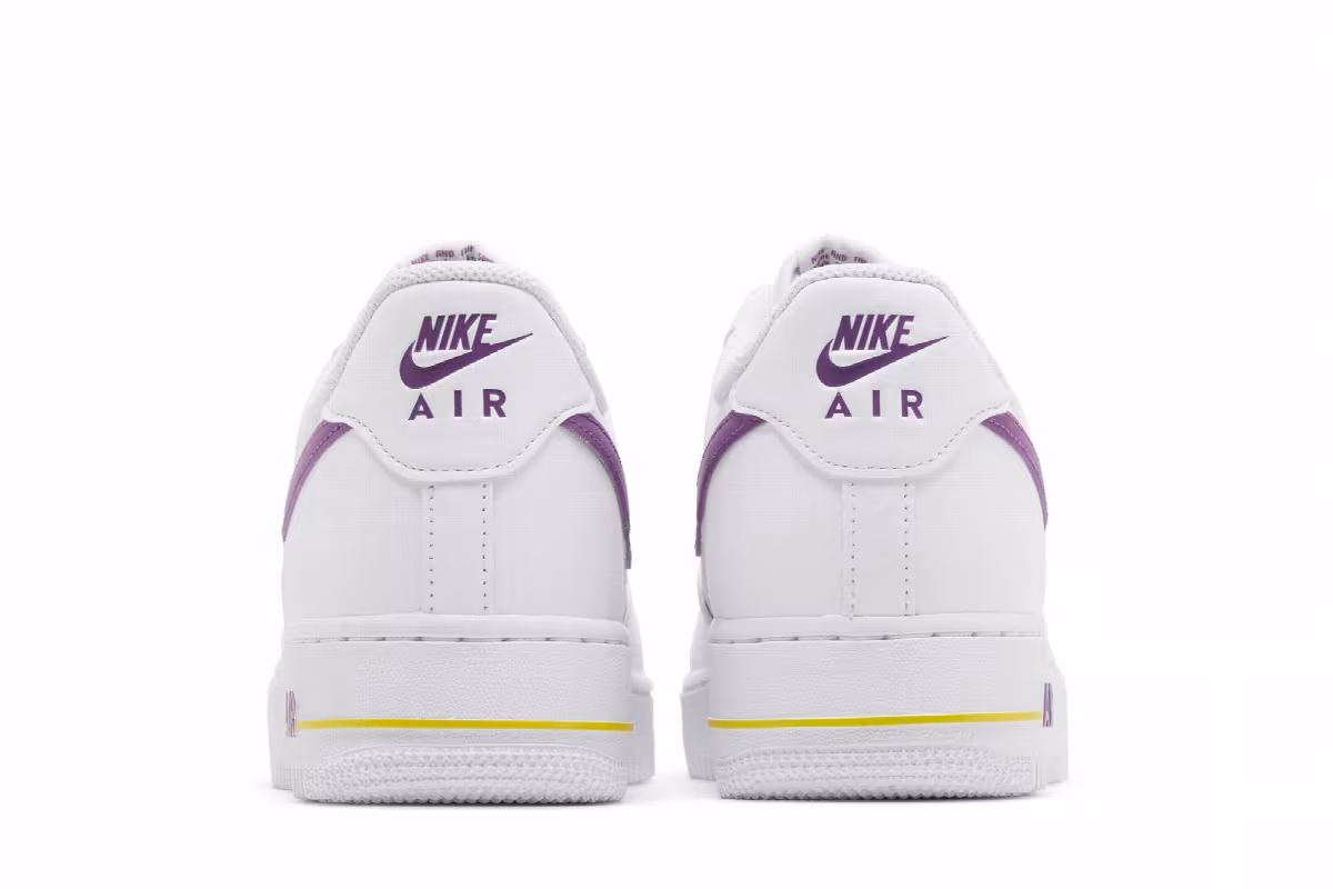 Nike Air Force 1 Embossed Hoops - Lakers, view 7