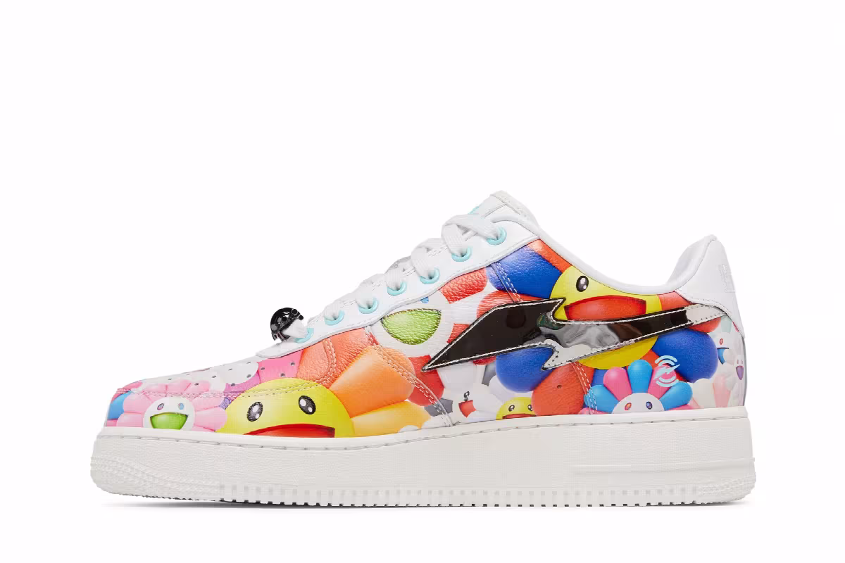 RTFKT x Takashi Murakami x Nike Air Force 1 Low Murakami Drip, view 4