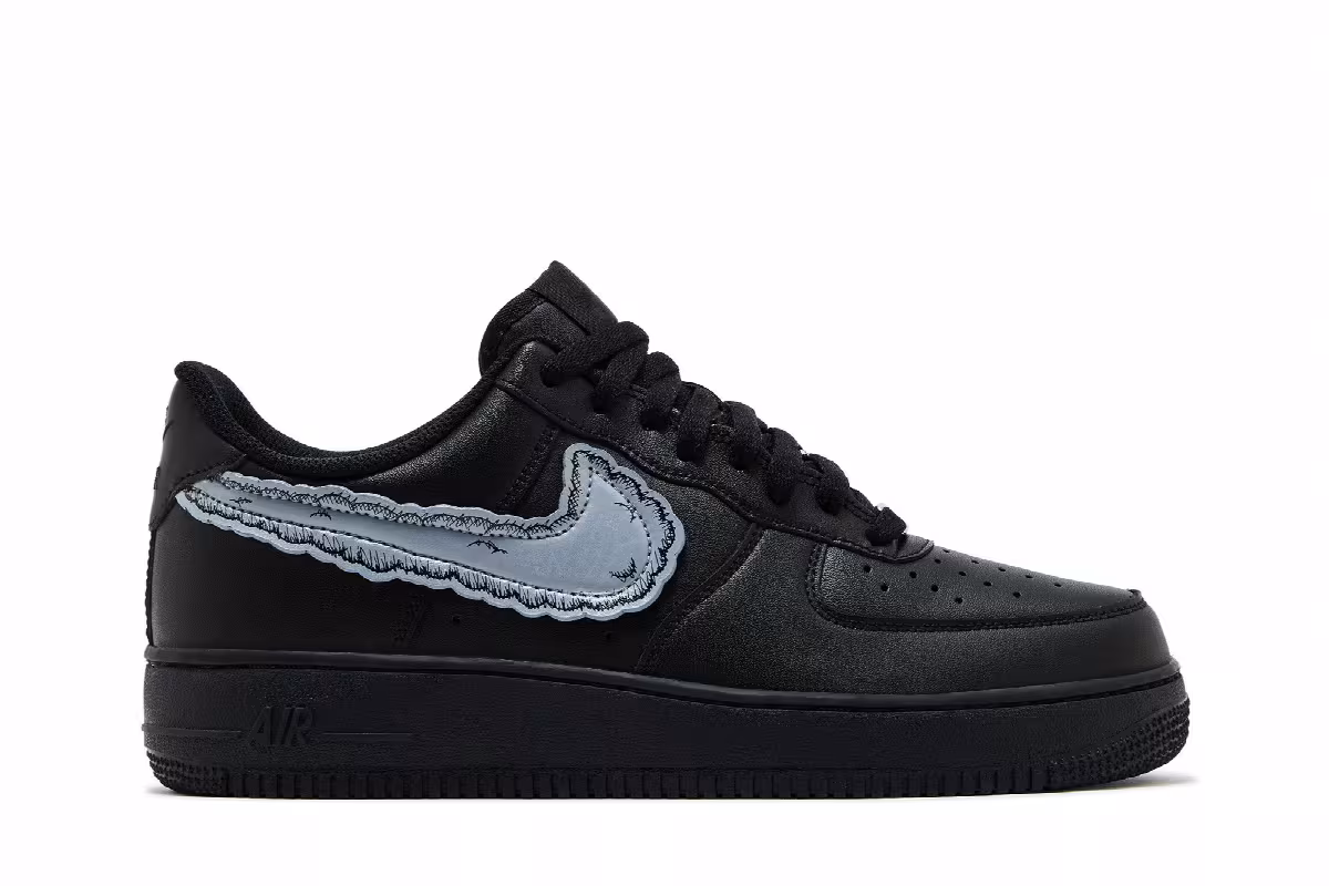 KAWS x Sky High Farm Workwear x Nike Air Force 1 Black, view 2