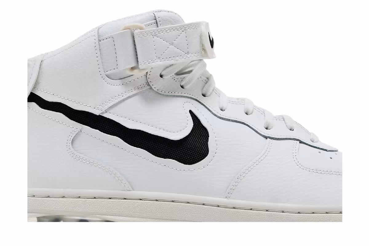 Nike Air Force 1 Mid Evo White Black, view 3