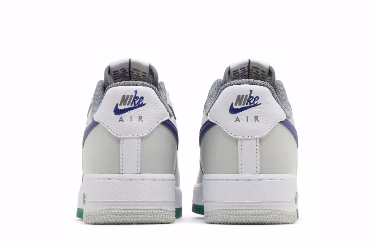Nike Air Force 1 Split - Light Silver Deep Royal, view 7