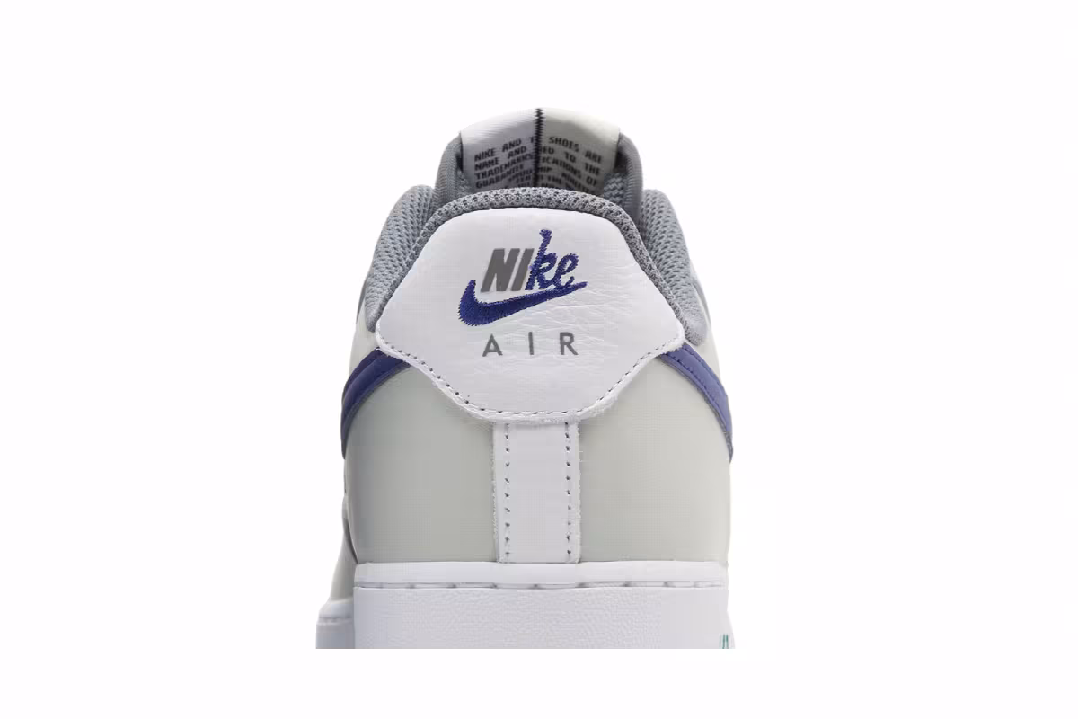 Nike Air Force 1 Split - Light Silver Deep Royal, view 8