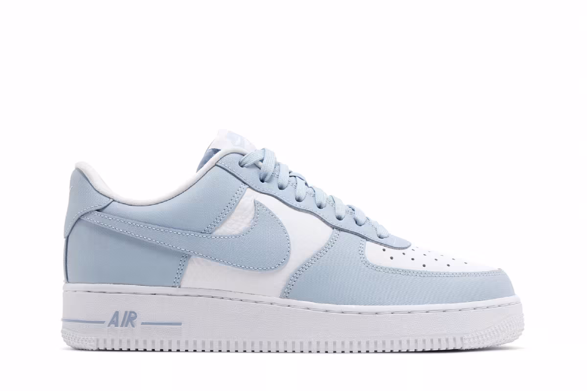 Nike Air Force 1 Light Armoury Blue White, view 2