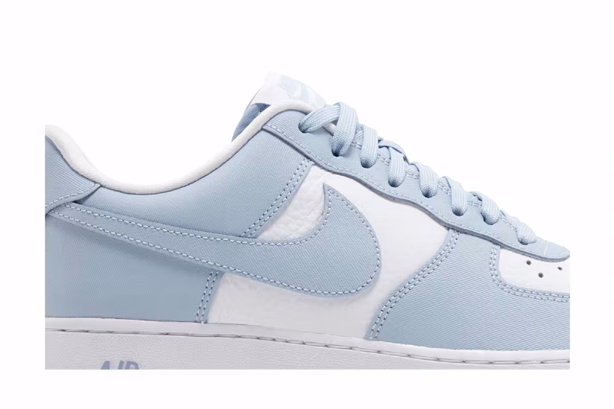 Nike Air Force 1 Light Armoury Blue White, view 3