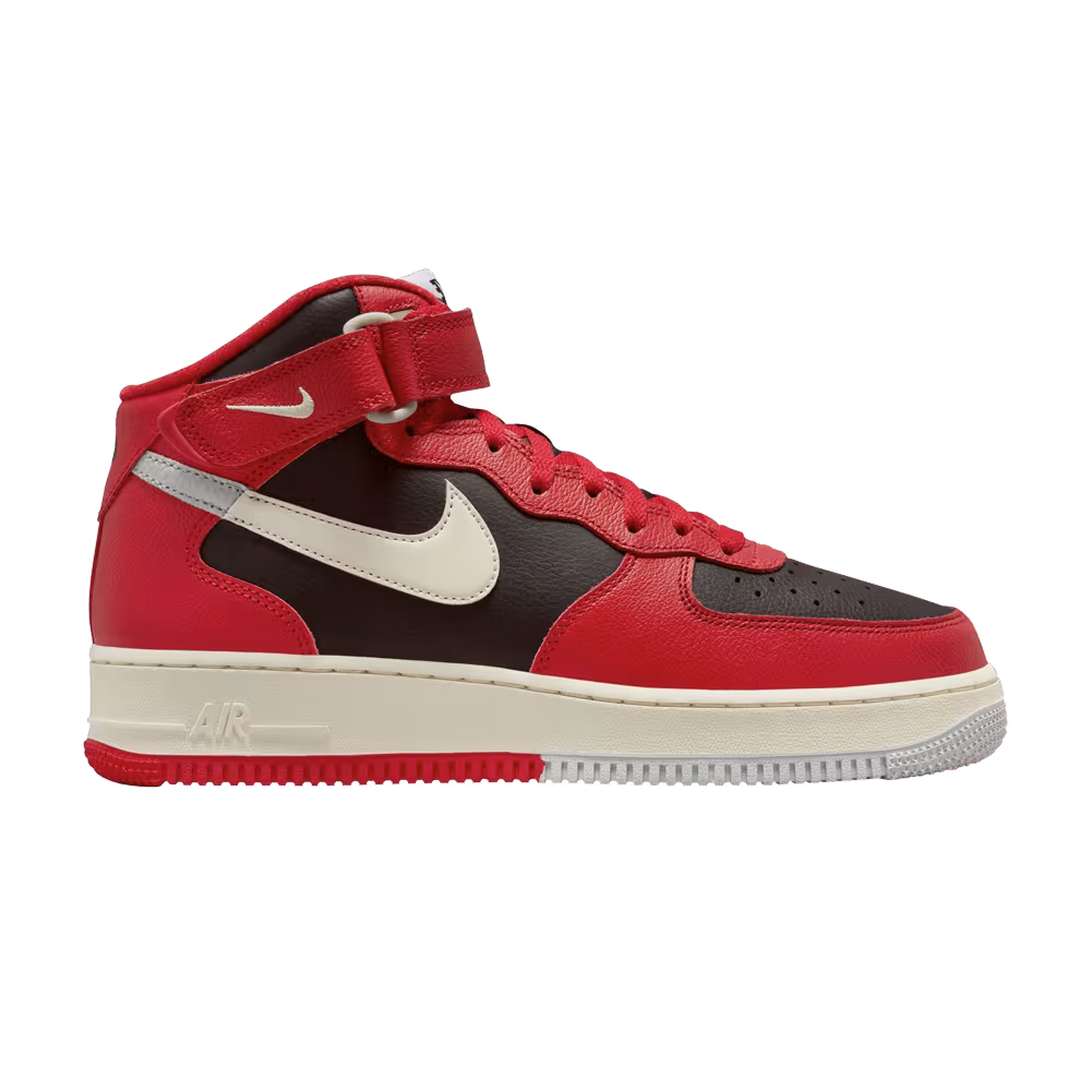 Nike Air Force 1 Mid Split - University Red Black