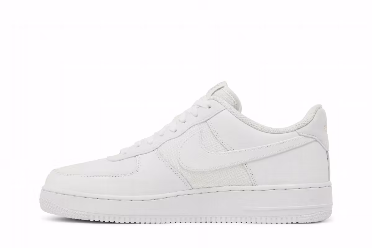 Nike Air Force 1 White Metallic Silver, view 4