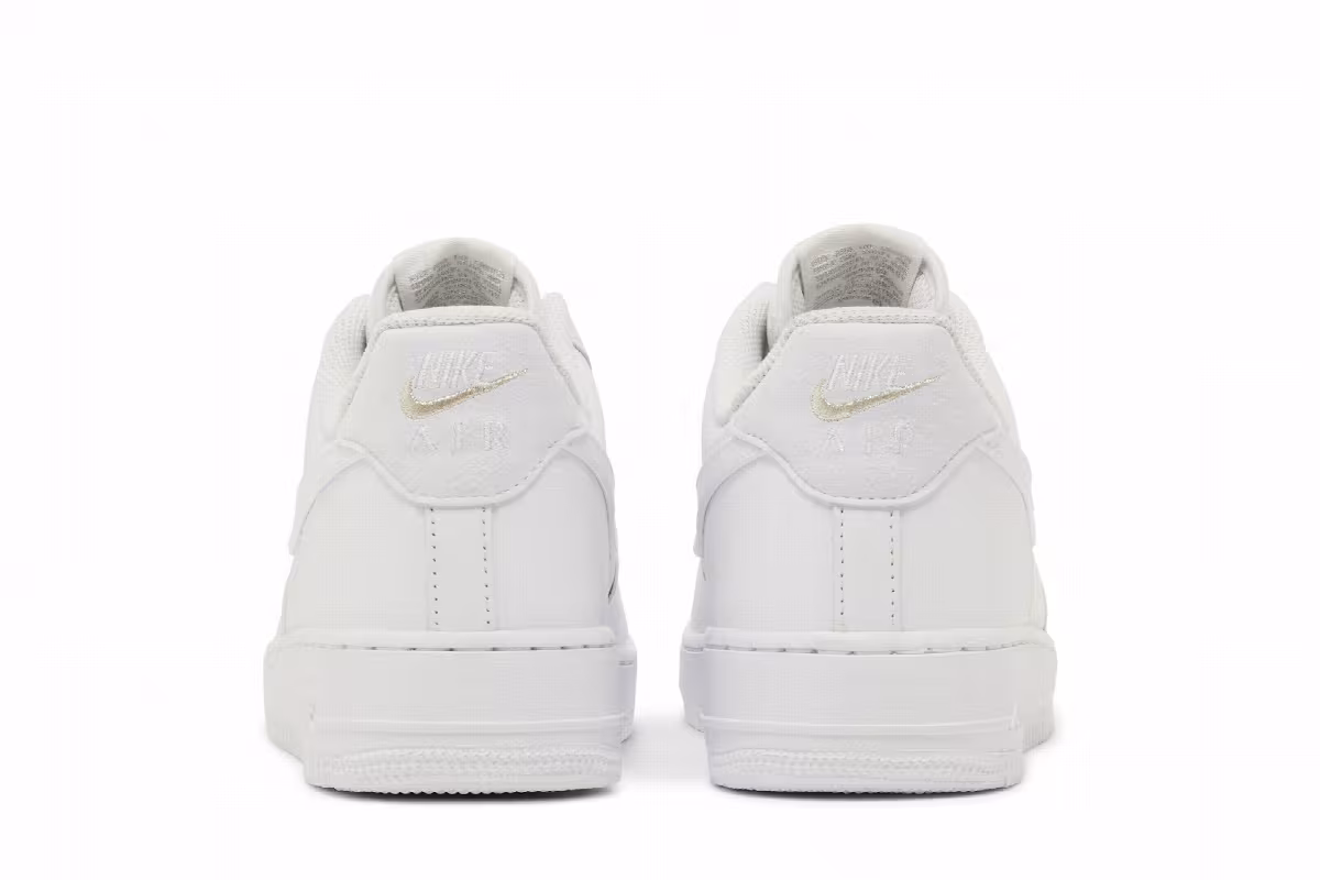 Nike Air Force 1 White Metallic Silver, view 7