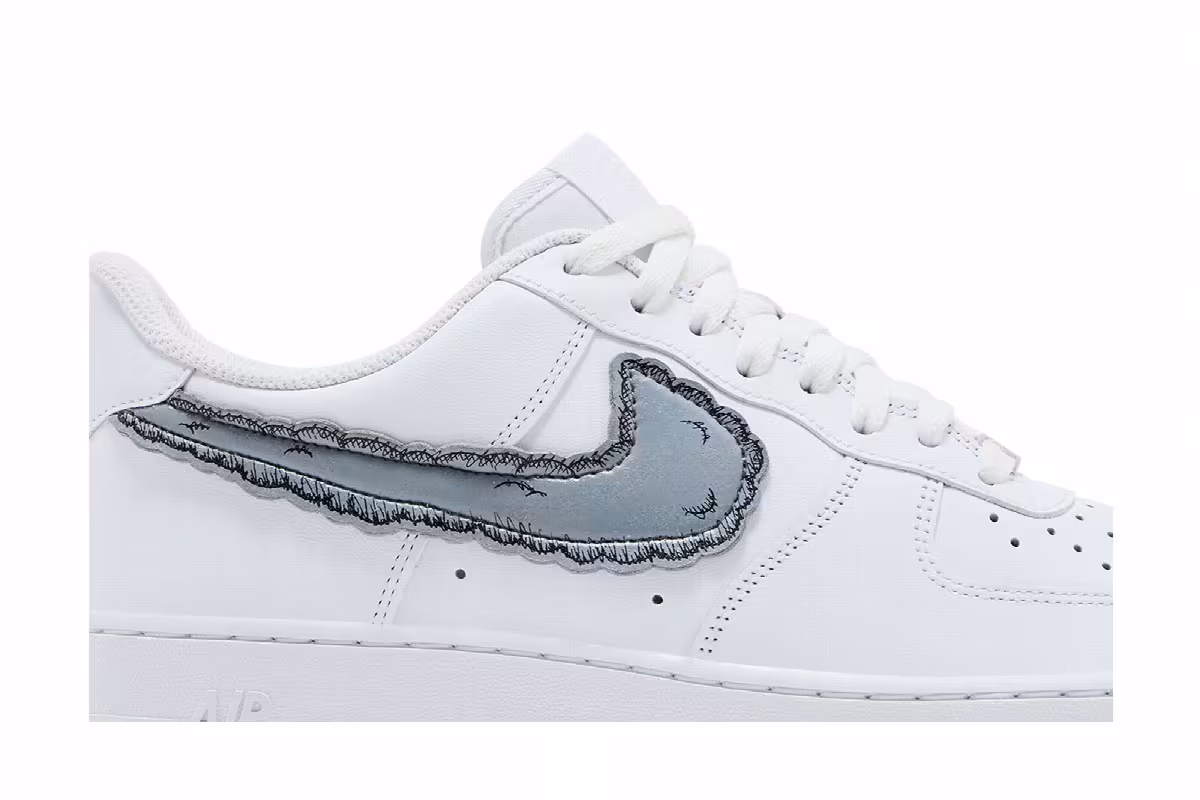 KAWS x Sky High Farm Workwear x Nike Air Force 1 White, view 3