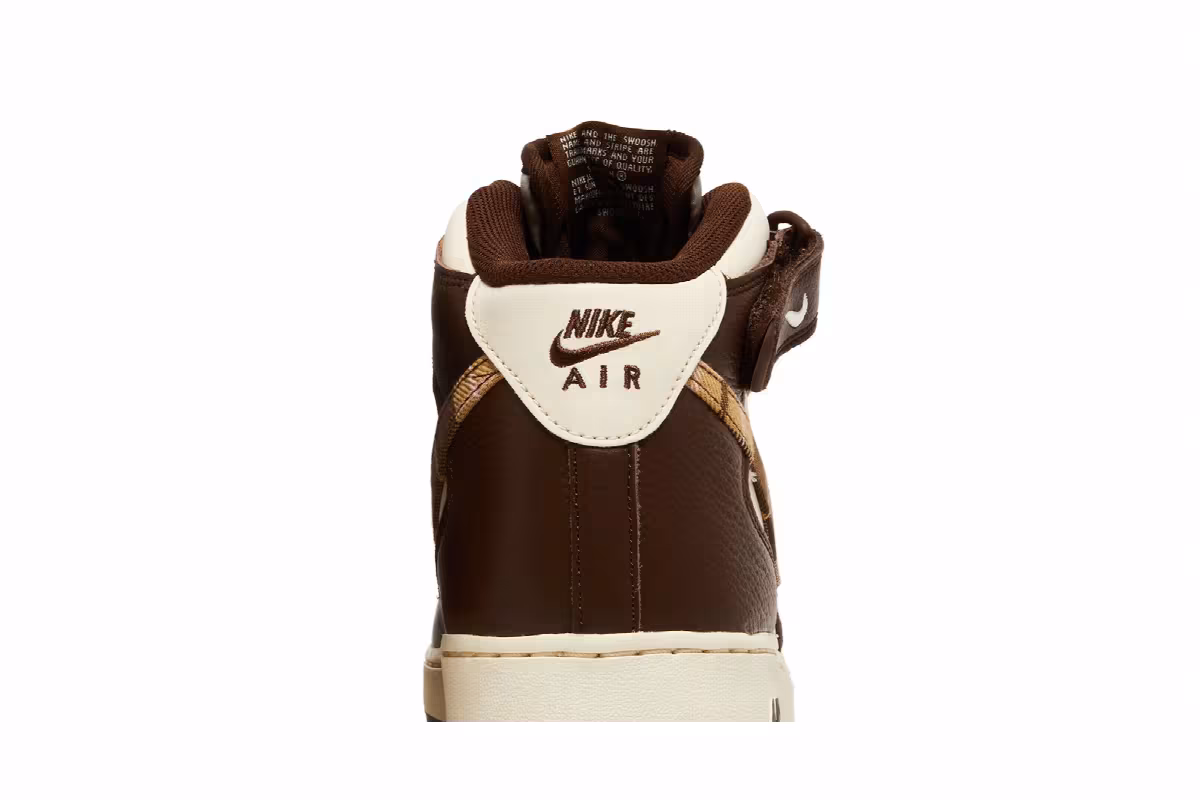 Nike Air Force 1 Mid Brown Plaid, view 8