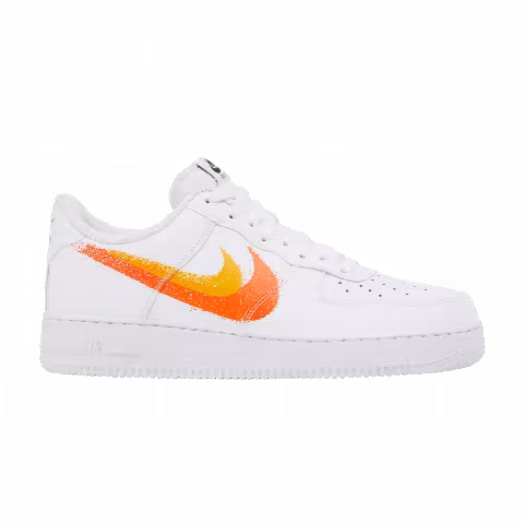 Nike Air Force 1 '07 'Spray Paint Swoosh - Safety Orange'