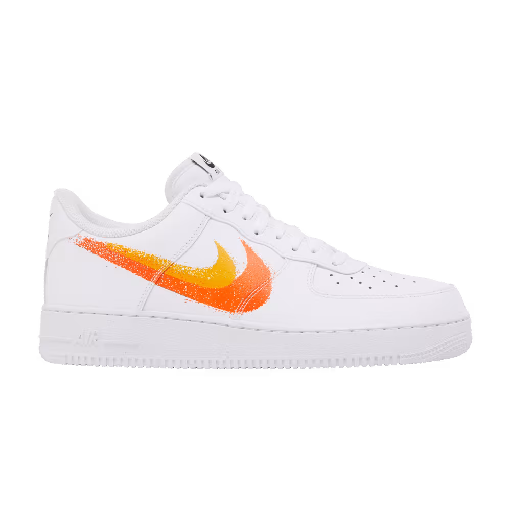 Nike Air Force 1 Spray Paint Swoosh - Safety Orange