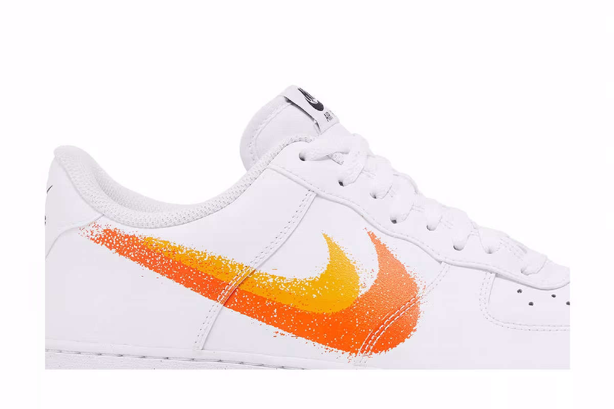 Nike Air Force 1 Spray Paint Swoosh - Safety Orange, view 3