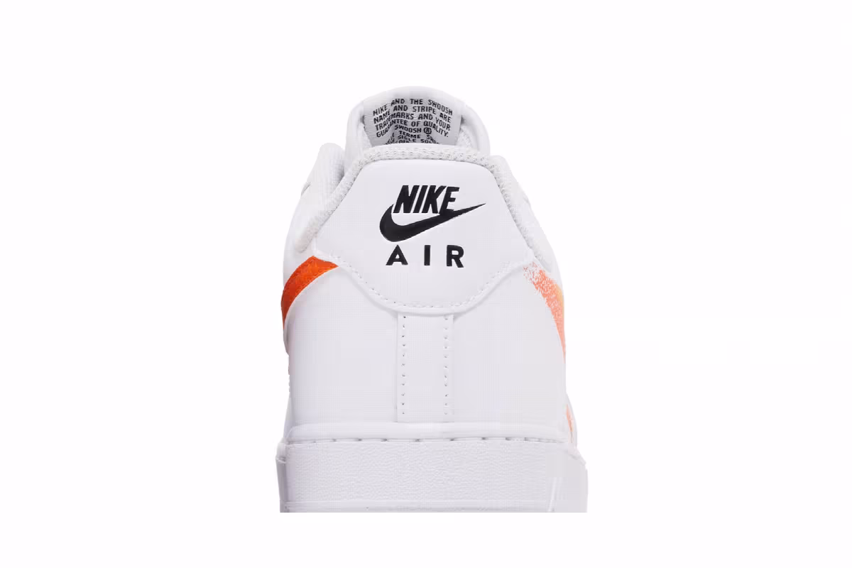Nike Air Force 1 Spray Paint Swoosh - Safety Orange, view 8