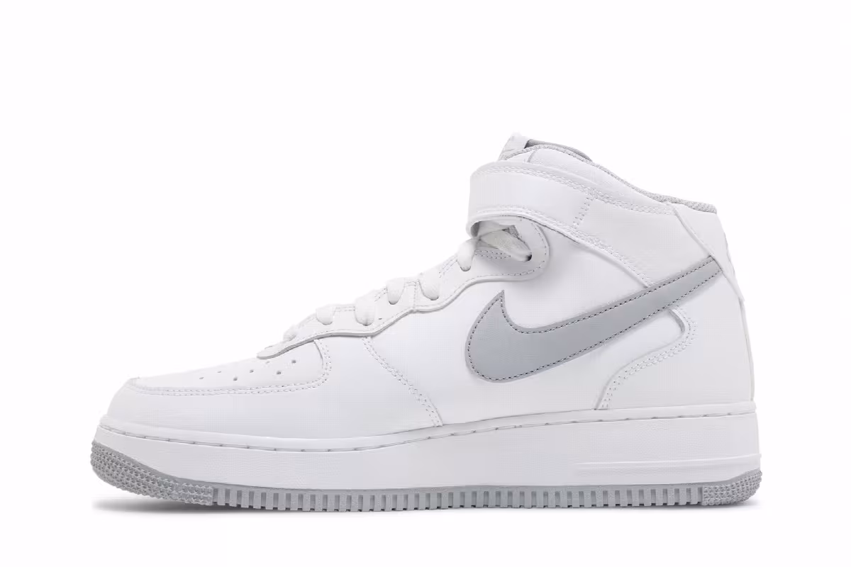 Nike Air Force 1 Mid White Wolf Grey, view 4