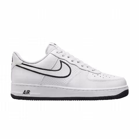 Nike Air Force 1 '07 'Embroidered Swoosh - White Black'
