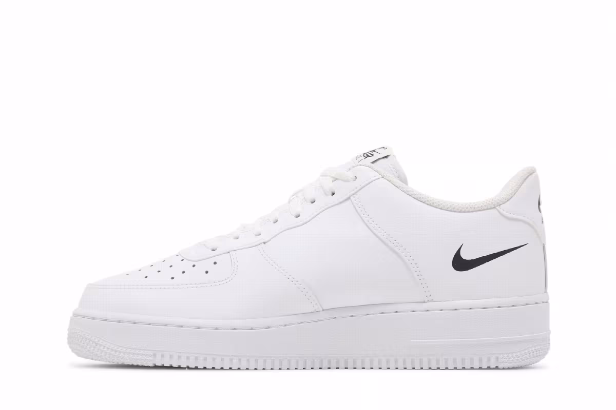Nike Air Force 1 Multi Swoosh - White Black, view 4