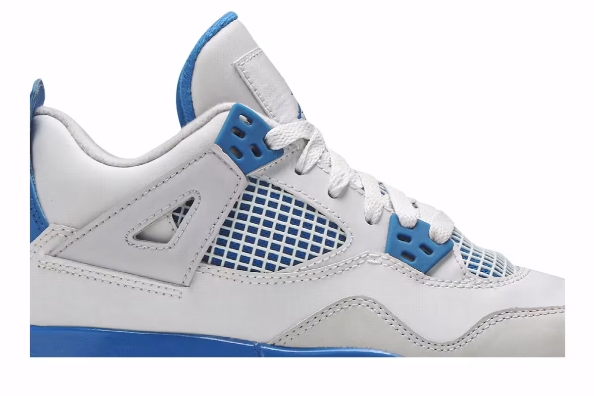 Air Jordan 4 GS Military Blue 2012, view 3