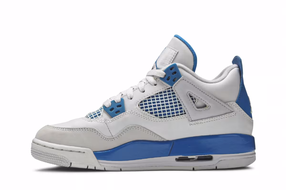Air Jordan 4 GS Military Blue 2012, view 4