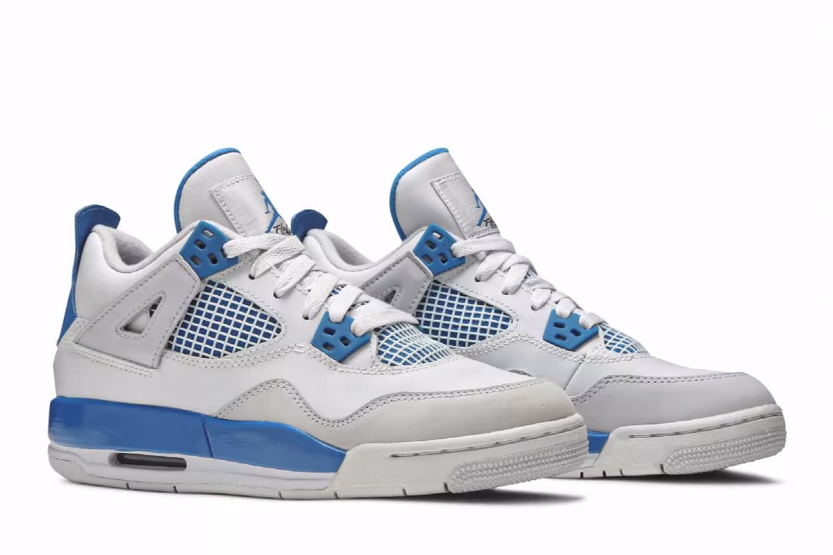Air Jordan 4 GS Military Blue 2012, view 9