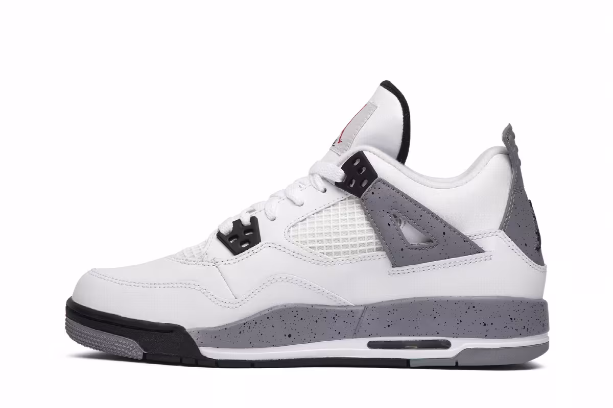 Air Jordan 4 GS White Cement 2012, view 4