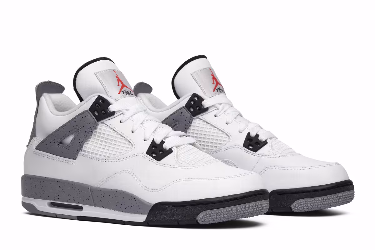 Air Jordan 4 GS White Cement 2012, view 9