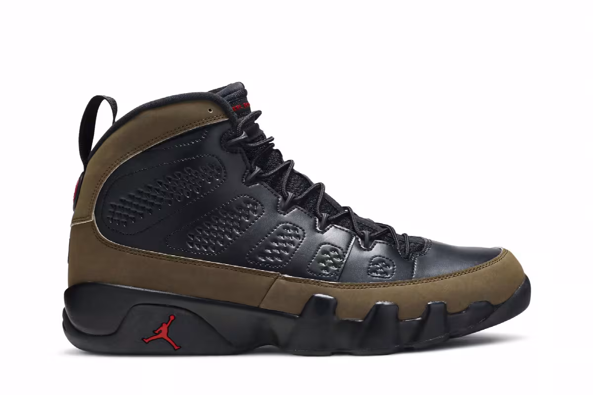 Air Jordan 9 Olive 2012, view 2