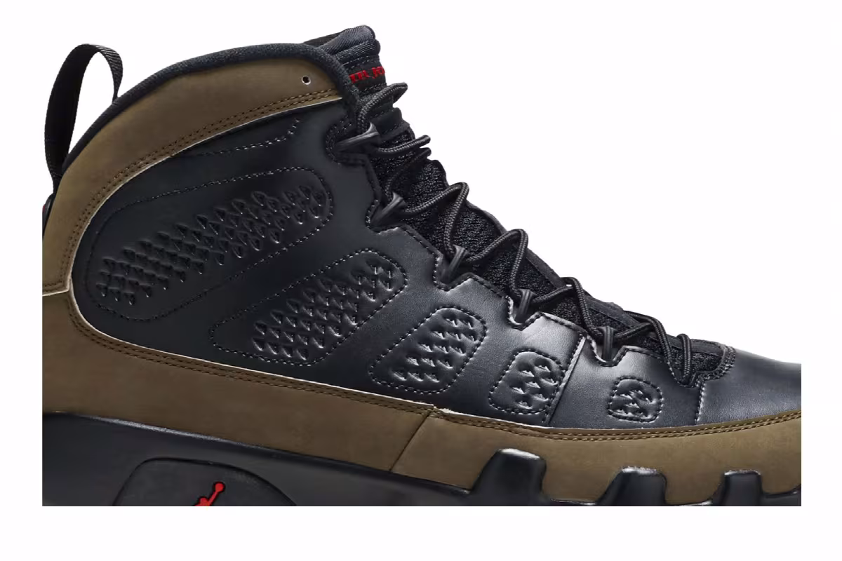 Air Jordan 9 Olive 2012, view 3
