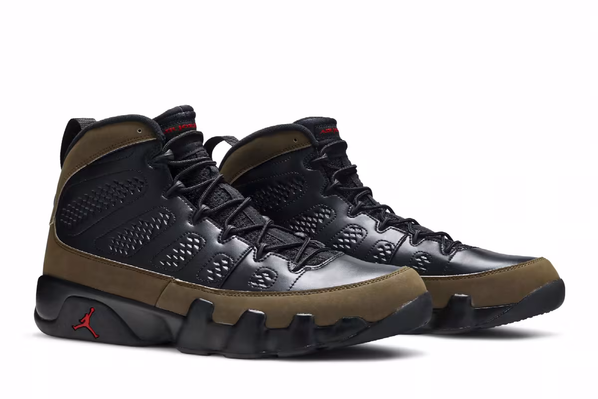 Air Jordan 9 Olive 2012, view 9
