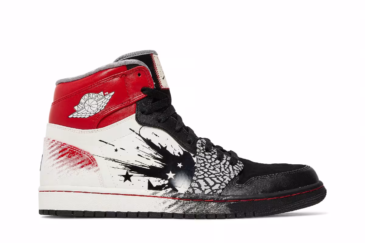 Dave White x Air Jordan 1 High Wings Of The Future, view 2